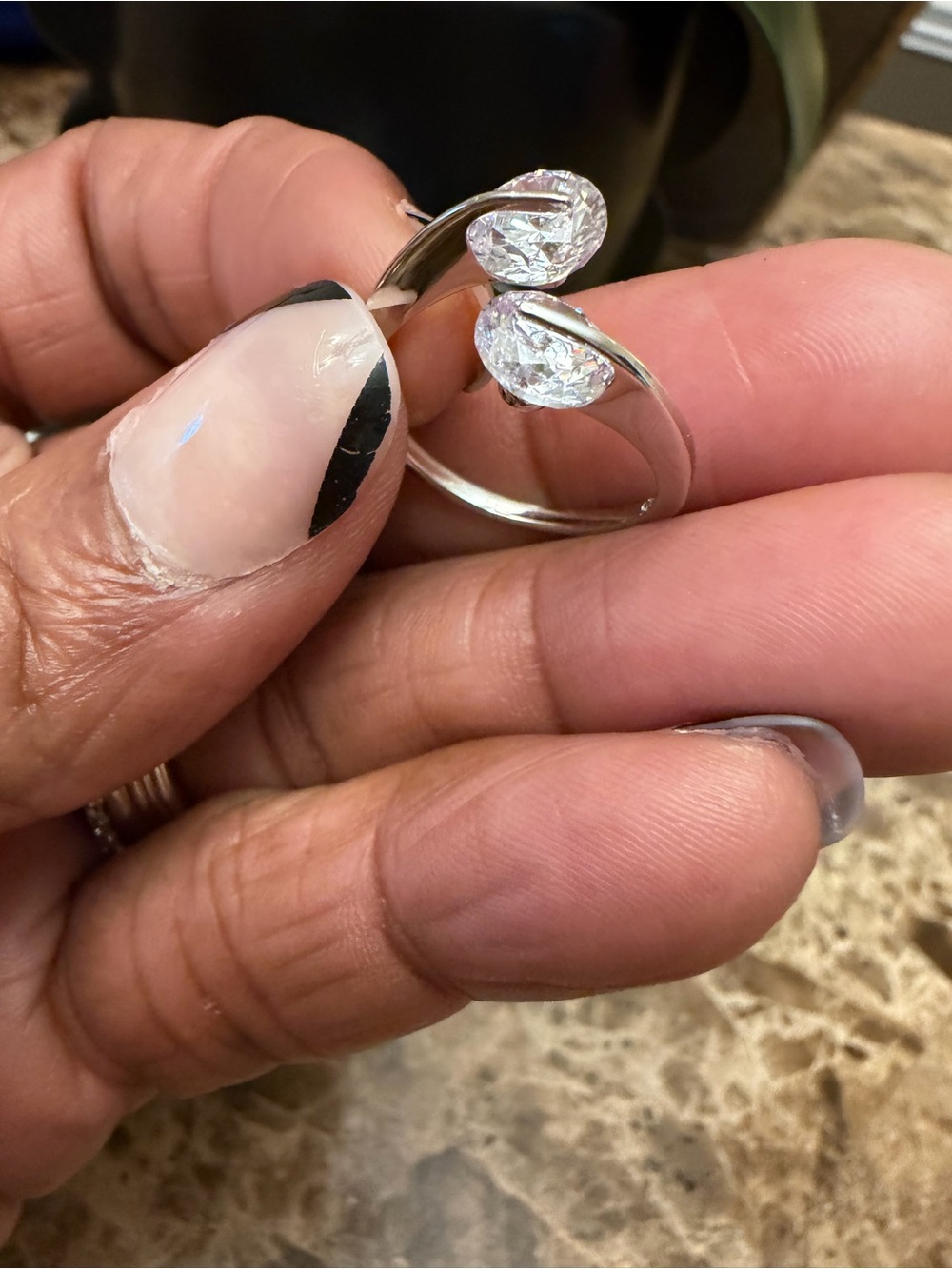 🎁 NWT Genevive .925 Sterling Silver CZ Ring - Picture 4 of 8